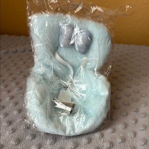 Light Blue Labubu car seat